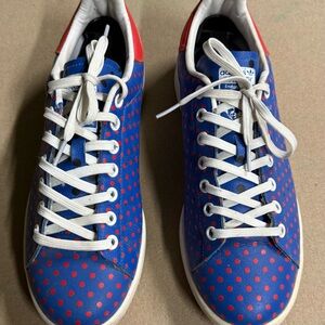 Adidas Blue and Red Polka Dot Pharrell Williams